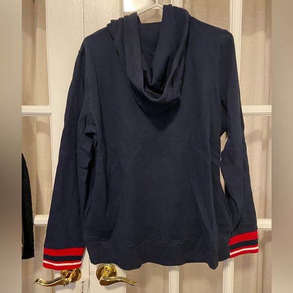 Tommy Hilfiger navy logo pullover hoodie NWT - Picture 3 of 6